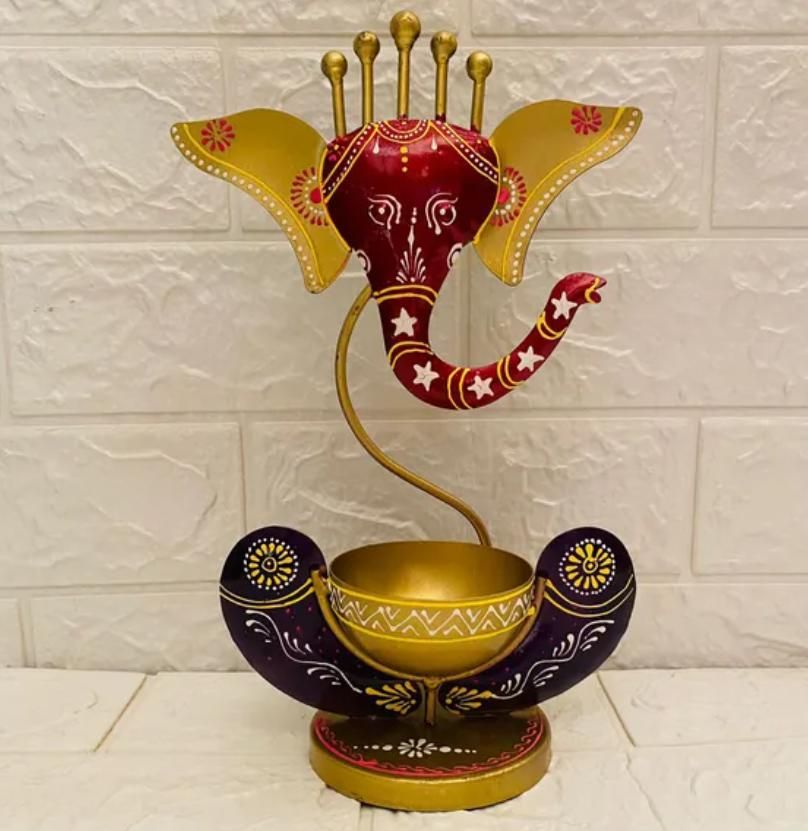 Spiritual Decor Ganesha with Diya Holder