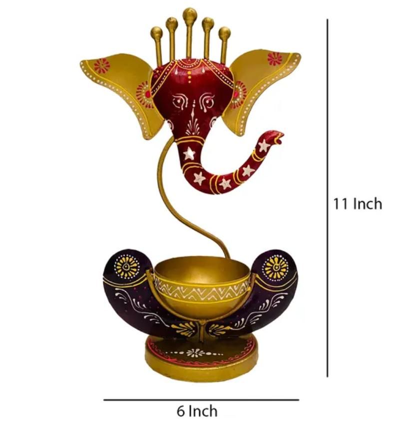 Spiritual Decor Ganesha with Diya Holder