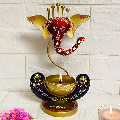 Spiritual Decor Ganesha with Diya Holder
